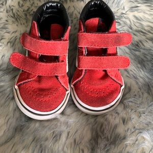 Red high top vans